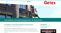 Desktop Screenshot of getex-reinigung.de