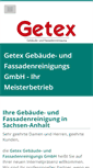 Mobile Screenshot of getex-reinigung.de